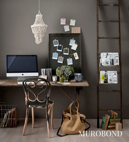 Limewash wall finish